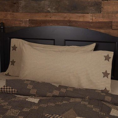 Farmhouse Star King Pillow Case w/Applique Star Set of 2 21x40 VHC Brands - The Fox Decor